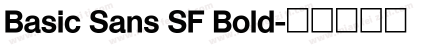 Basic Sans SF Bold字体转换